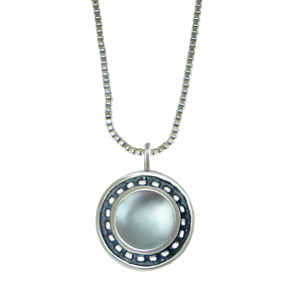 Sterling Silver Little Blue Topaz Pendant Necklace